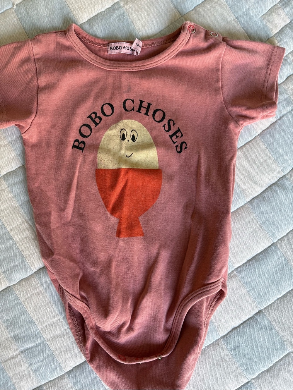 Bobo Choses Pink Graphic Egg Bodysuit